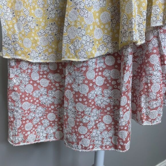 VTG Womens Funky People‎ Crochet Floral Dress Boho Cottage Mixed Media Size Med - Picture 6 of 13